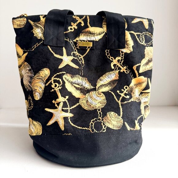 Jim Thompson Seashell Print Canvas Beach Bag - Picture 2 of 8